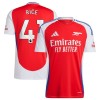 Maglia ufficiale Arsenal Rice 41 Casa 2024-25 per Uomo